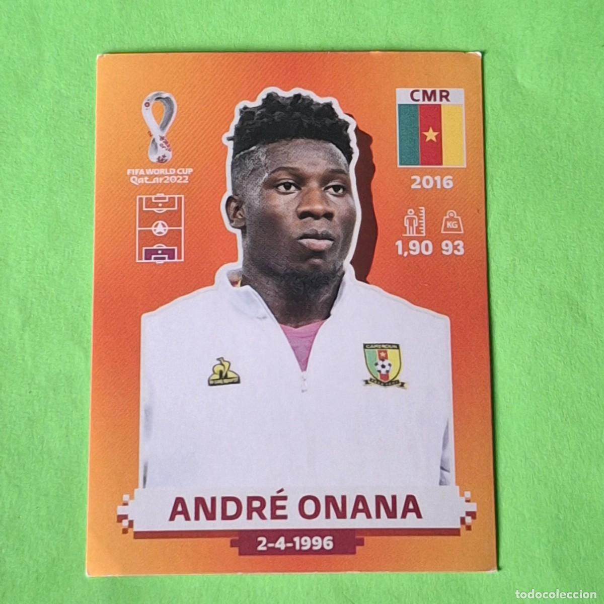 Cromos de F&uacute;tbol: WORLD CUP MUNDIAL QATAR 2022 - VERSION NARANJA SUDAMERICA - CMR 2 CAMERUN - ANDRE ONANA