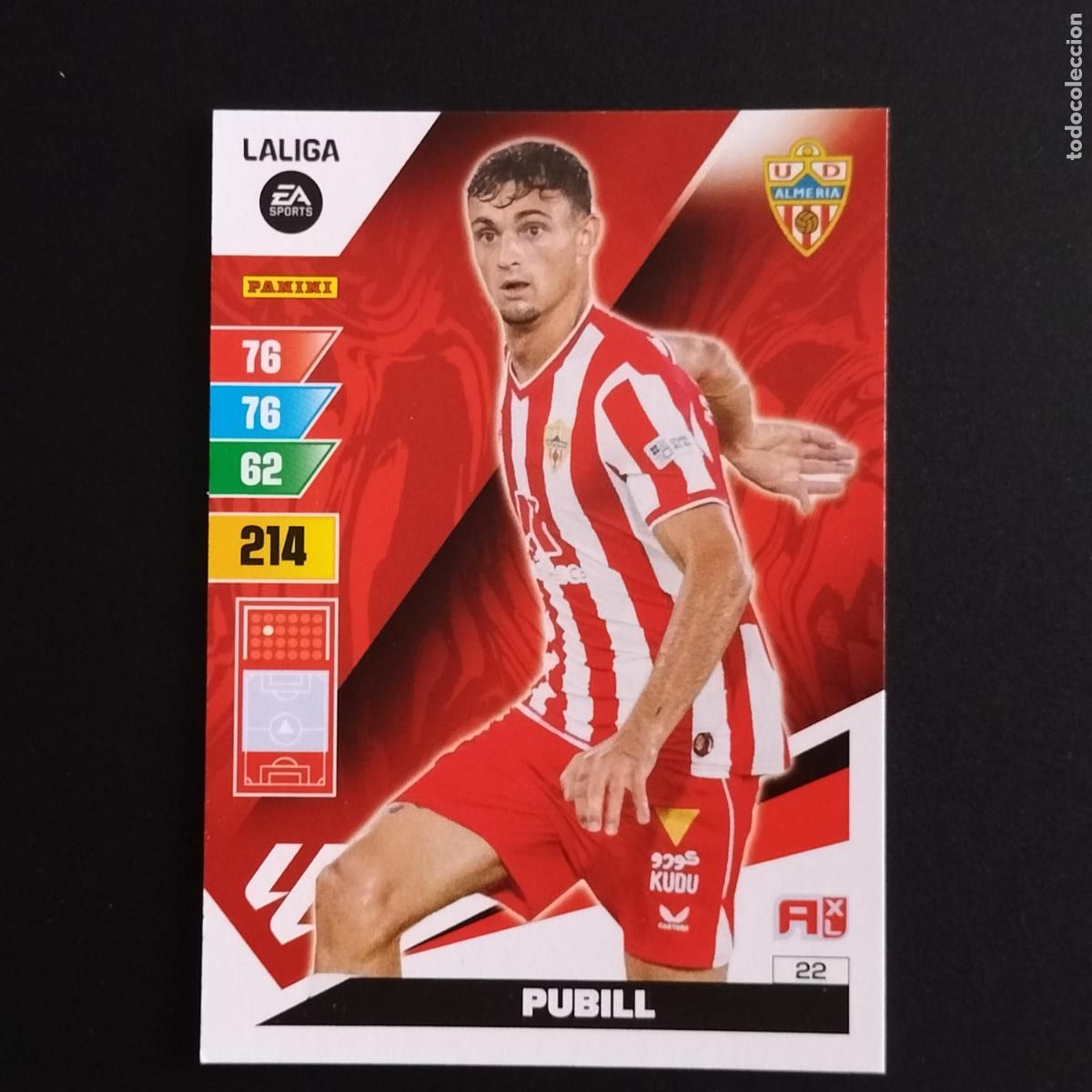 Cromos de F&uacute;tbol: 22 PUBILL ALMERIA CROMOS ADRENALYN XL LALIGA CARD 2023 2024 23 214 PANINI