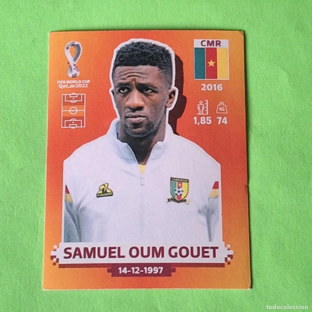Cromos de F&uacute;tbol: WORLD CUP MUNDIAL QATAR 2022 - VERSION NARANJA SUDAMERICA - CMR 13 CAMERUN - SAMUEL OUM GOUET