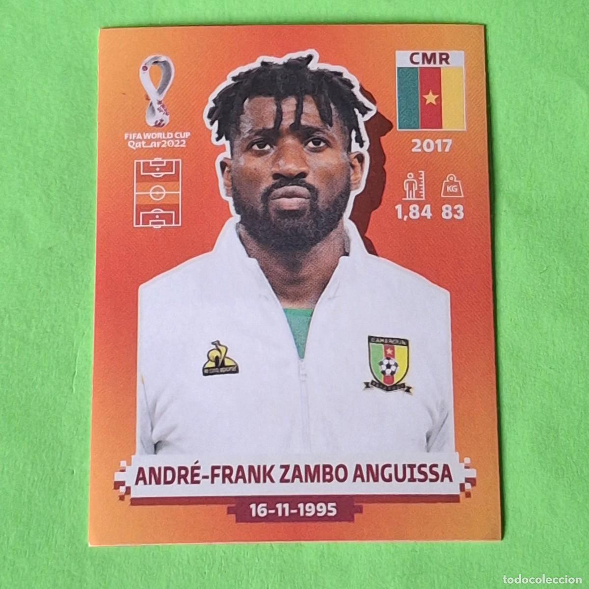 Cromos de F&uacute;tbol: WORLD CUP MUNDIAL QATAR 2022 - VERSION NARANJA SUDAMERICA - CMR 14 CAMERUN - ZAMBO ANGUISSA
