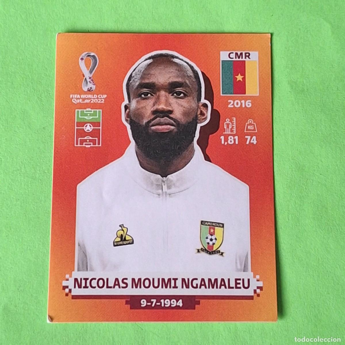 Cromos de F&uacute;tbol: WORLD CUP MUNDIAL QATAR 2022 - VERSION NARANJA SUDAMERICA - CMR 18 CAMERUN - NICOLAS MOUMI NGAMALEU