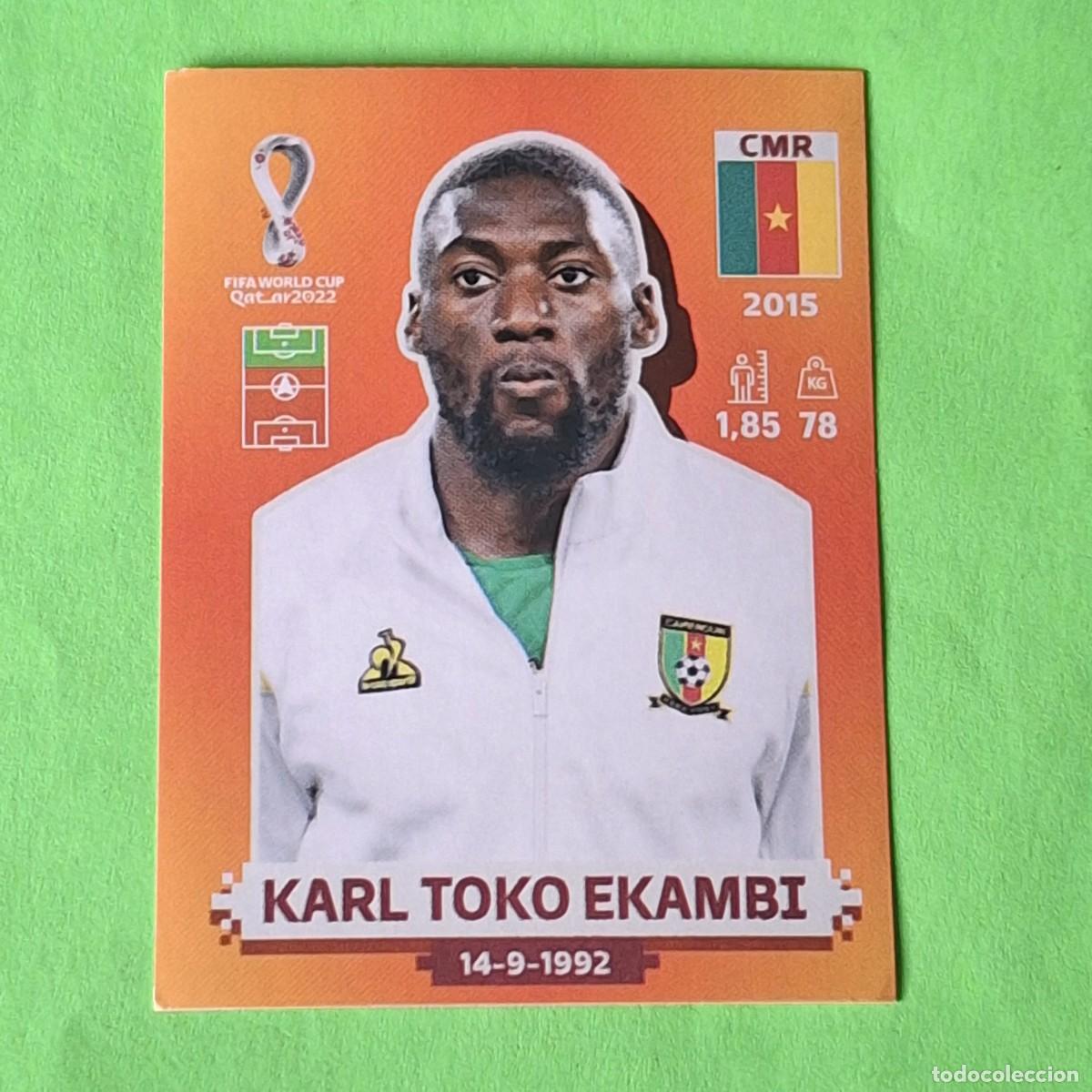 Cromos de F&uacute;tbol: WORLD CUP MUNDIAL QATAR 2022 - VERSION NARANJA SUDAMERICA - CMR 19 CAMERUN - KARL TOKO EKAMBI