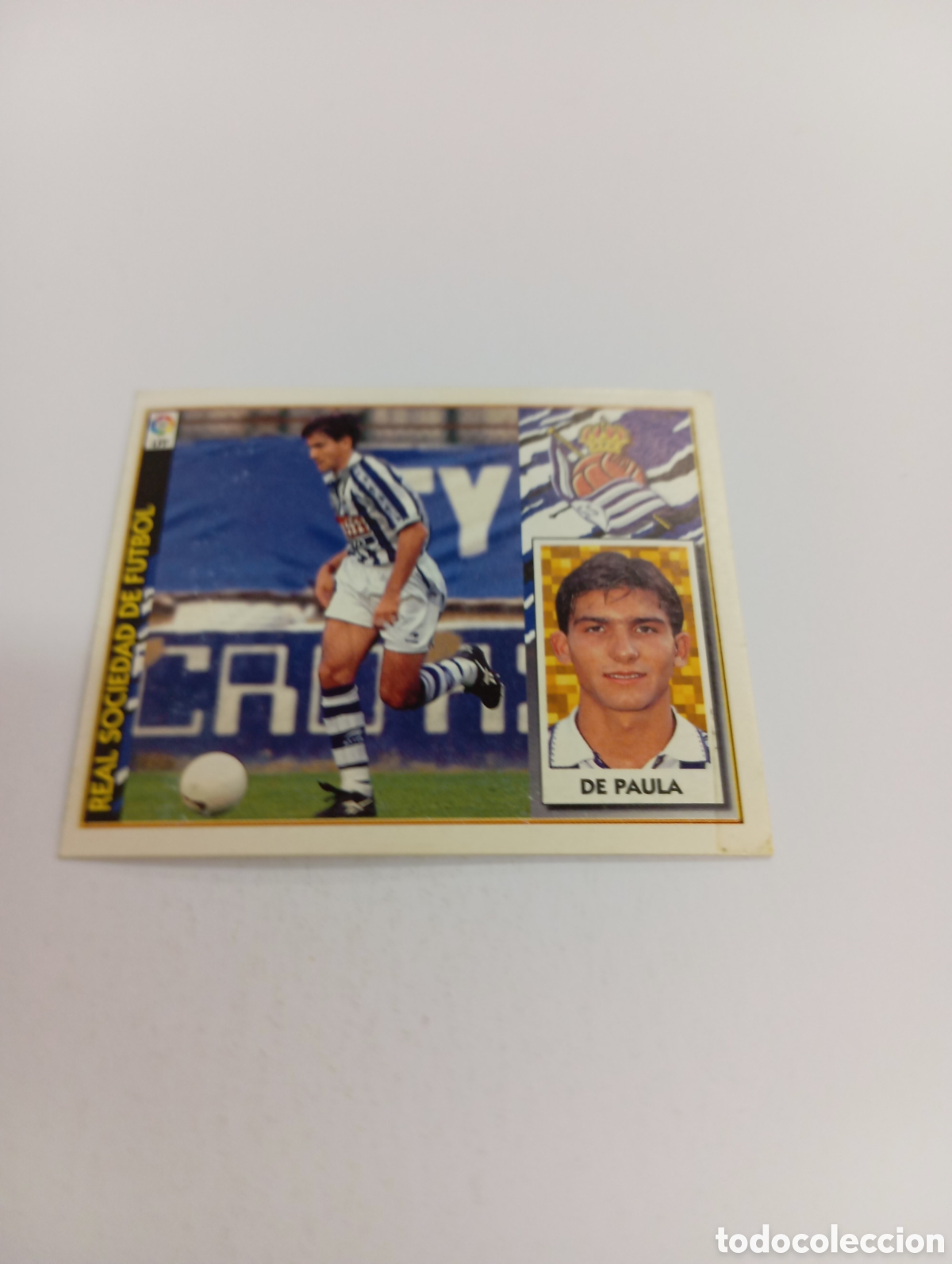 Figurine di Calcio: DE PAULA Real Sociedad Liga Este 1997 1998 NUEVO SIN PEGAR 97 98
