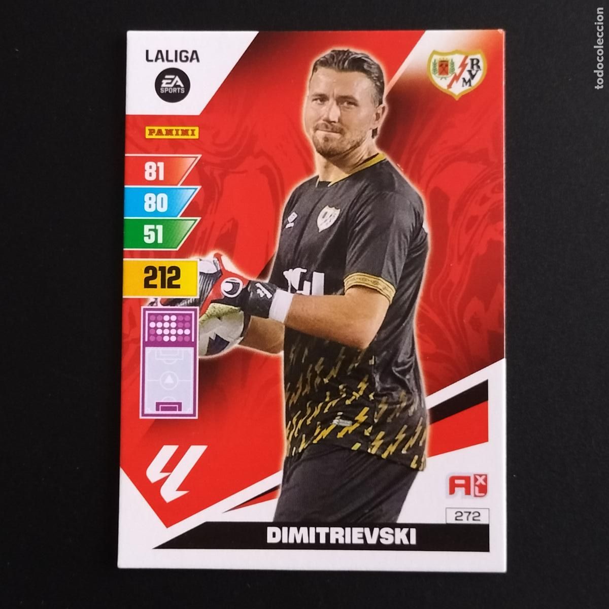 Cromos de F&uacute;tbol: 272 DIMITRIEVSKI RAYO VALLECANO CROMOS ADRENALYN XL LALIGA CARD 2023 2024 23 214 PANINI