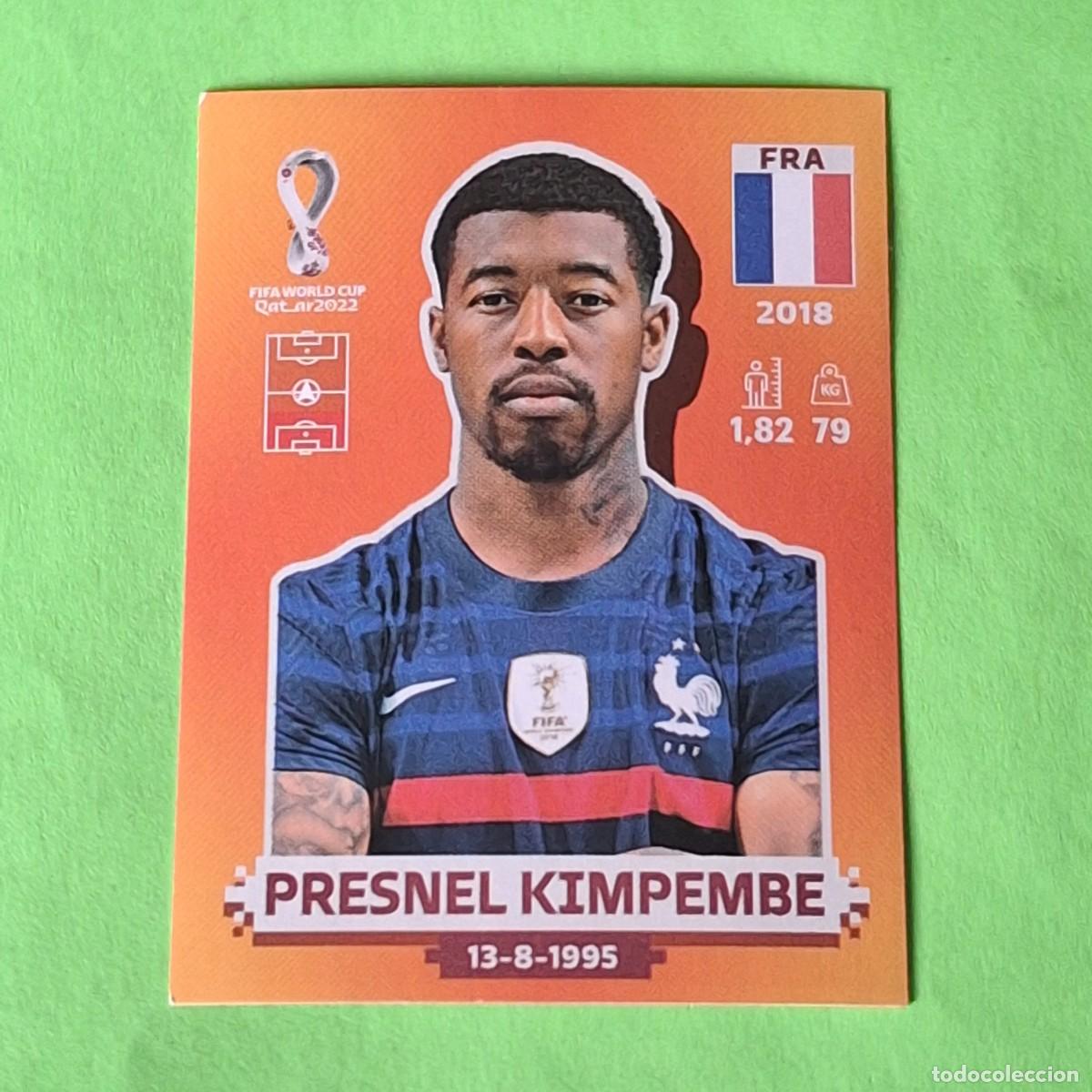 Cromos de F&uacute;tbol: WORLD CUP MUNDIAL QATAR 2022 - VERSION NARANJA SUDAMERICA - FRA 6 FRANCIA - PRESNEL KIMPEMBE