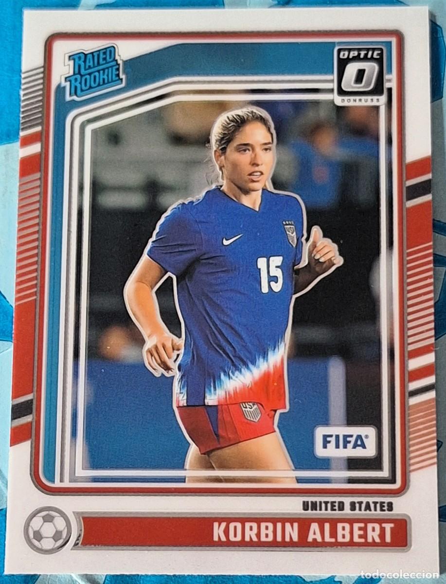 Cromos de F&uacute;tbol: Korbin Albert Estados Unidos USA Panini Donruss Soccer Rated Rookie RC Optic