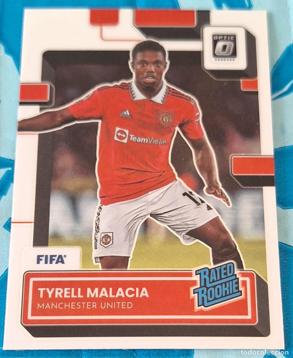 Cromos de F&uacute;tbol: Tyrell Malacia Manchester United Panini Donruss Soccer Optic Rated Rookie RC