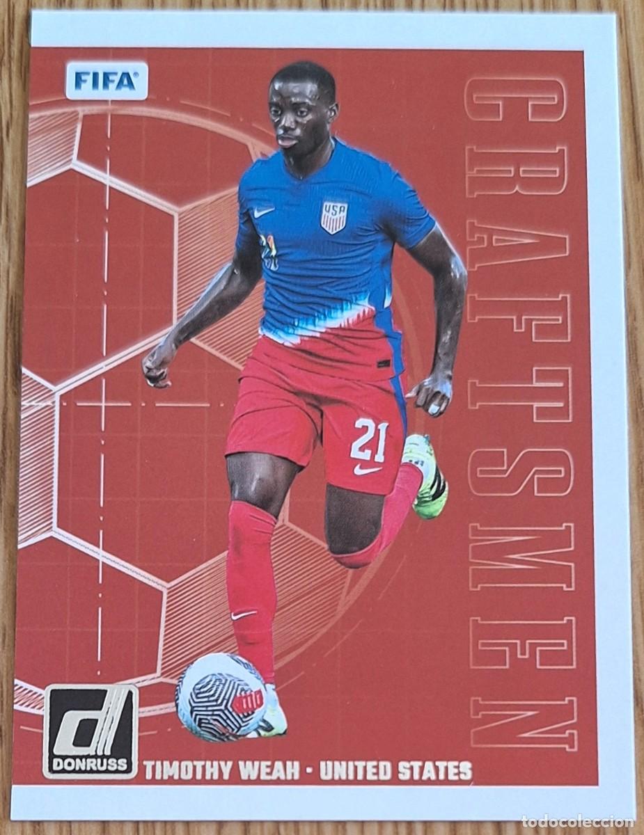 Cromos de F&uacute;tbol: Timothy Weah Estados Unidos USA Panini Donruss Soccer Craftsmen