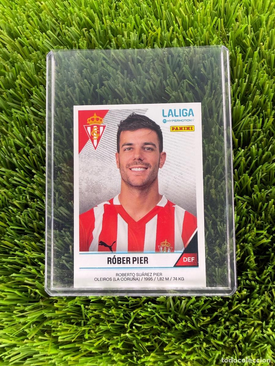 Cromos de F&uacute;tbol: N&ordm; 371 R&oacute;ber Pier Real Sporting Liga Hypermotion 24 25