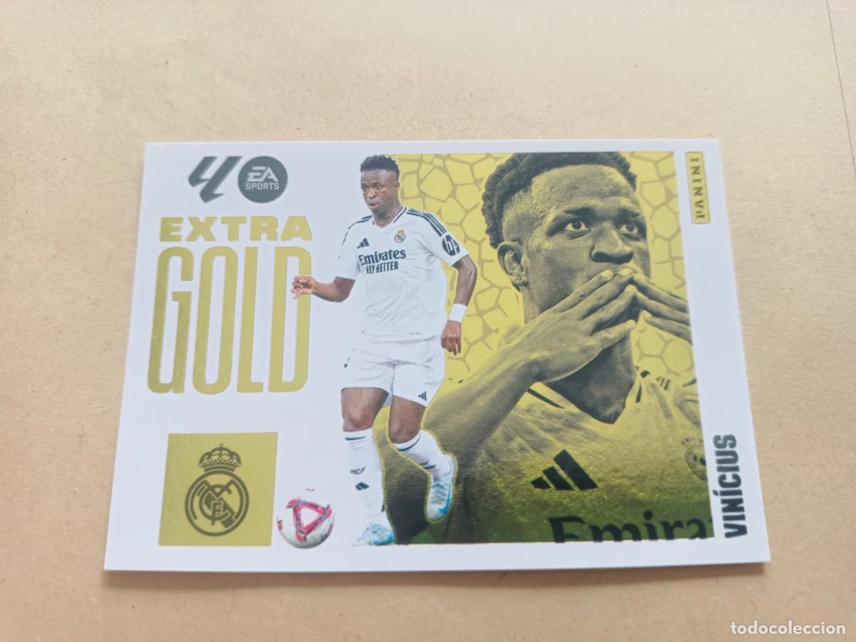Cromos de F&uacute;tbol: LALIGA ESTE 2025 2026 EA SPORTS 25 26 ALBUM PANINI EXTRA GOLD REAL MADRID VINICIUS