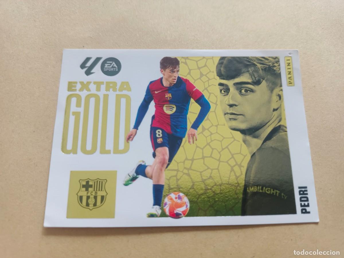 Cromos de F&uacute;tbol: LALIGA ESTE 2025 2026 EA SPORTS 25 26 ALBUM PANINI EXTRA GOLD F&Uacute;TBOL CLUB BARCELONA PEDRI