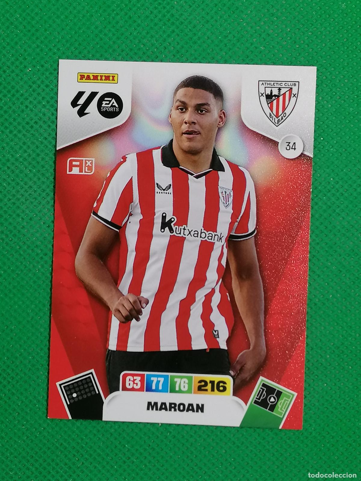 Fu&szlig;ball-Sticker: 34 MAROAN ATHLETIC BILBAO ⚽ LIGA ADRENALYN XL 2025 2026 25 26 ⚽