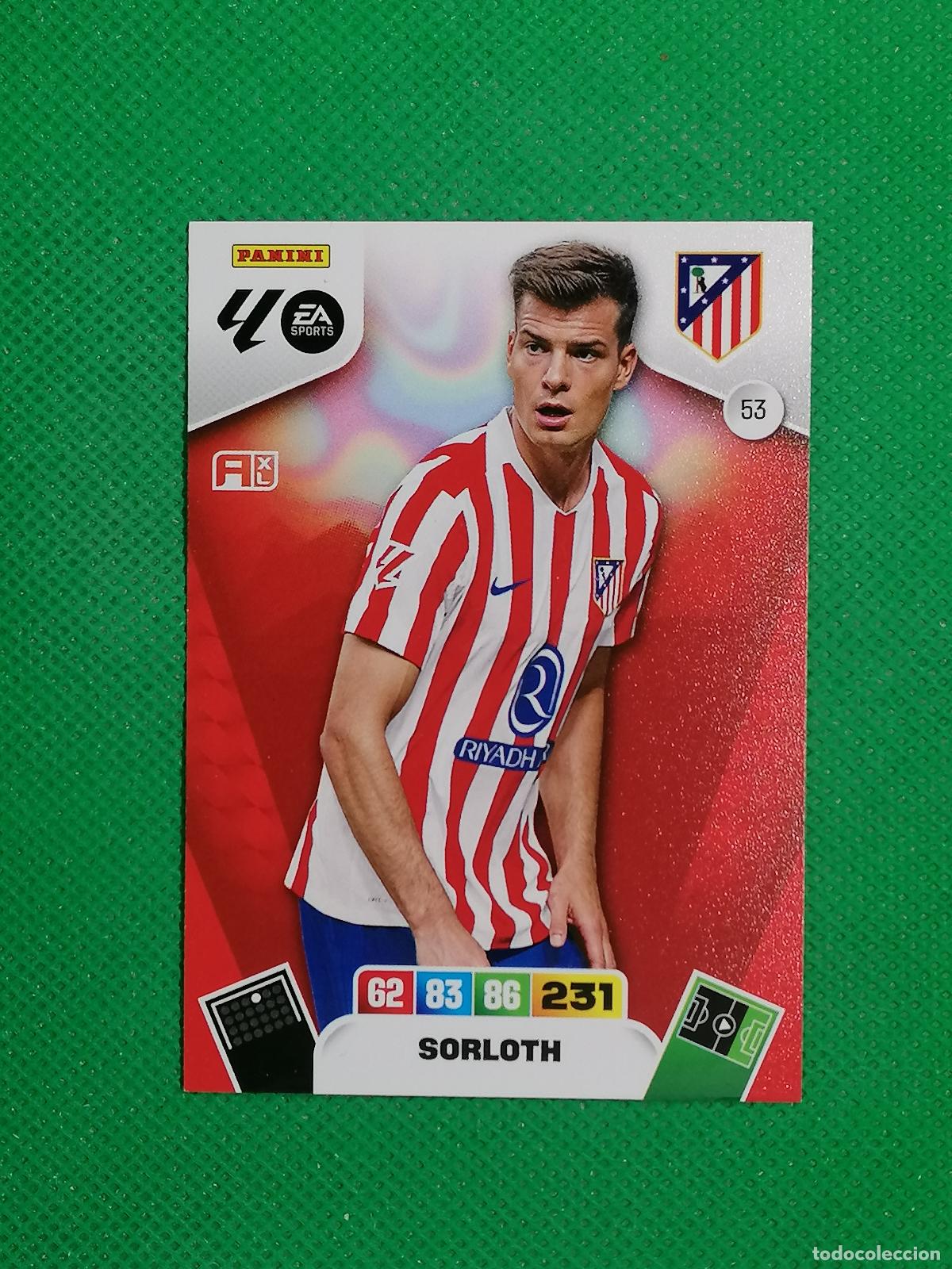 Cromos de F&uacute;tbol: 53 SORLOTH ATLETICO DE MADRID ⚽ LIGA ADRENALYN XL 2025 2026 25 26 ⚽
