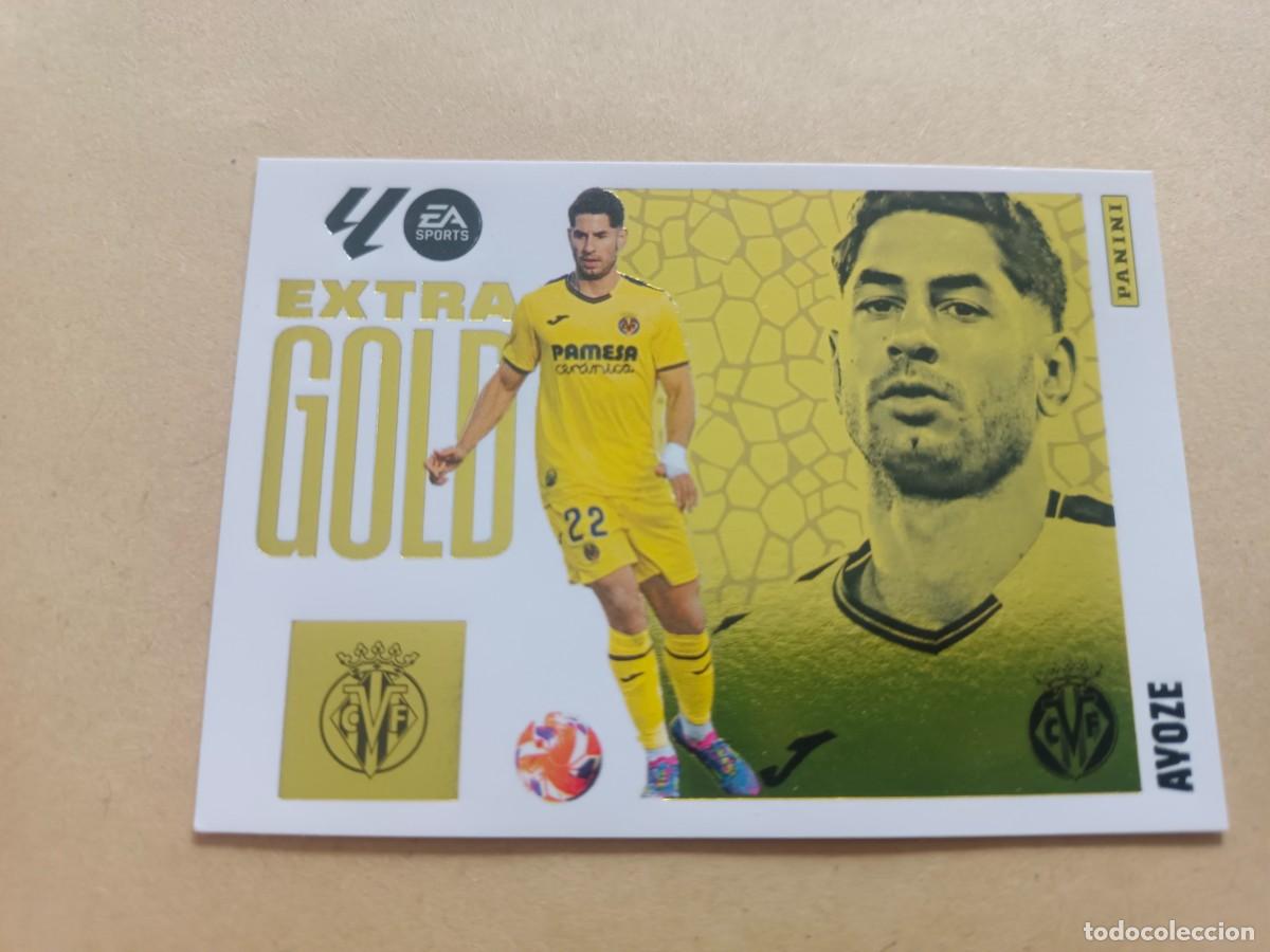 Cromos de F&uacute;tbol: LALIGA ESTE 2025 2026 EA SPORTS 25 26 ALBUM PANINI EXTRA GOLD F&Uacute;TBOL VILLARREAL AYOZE