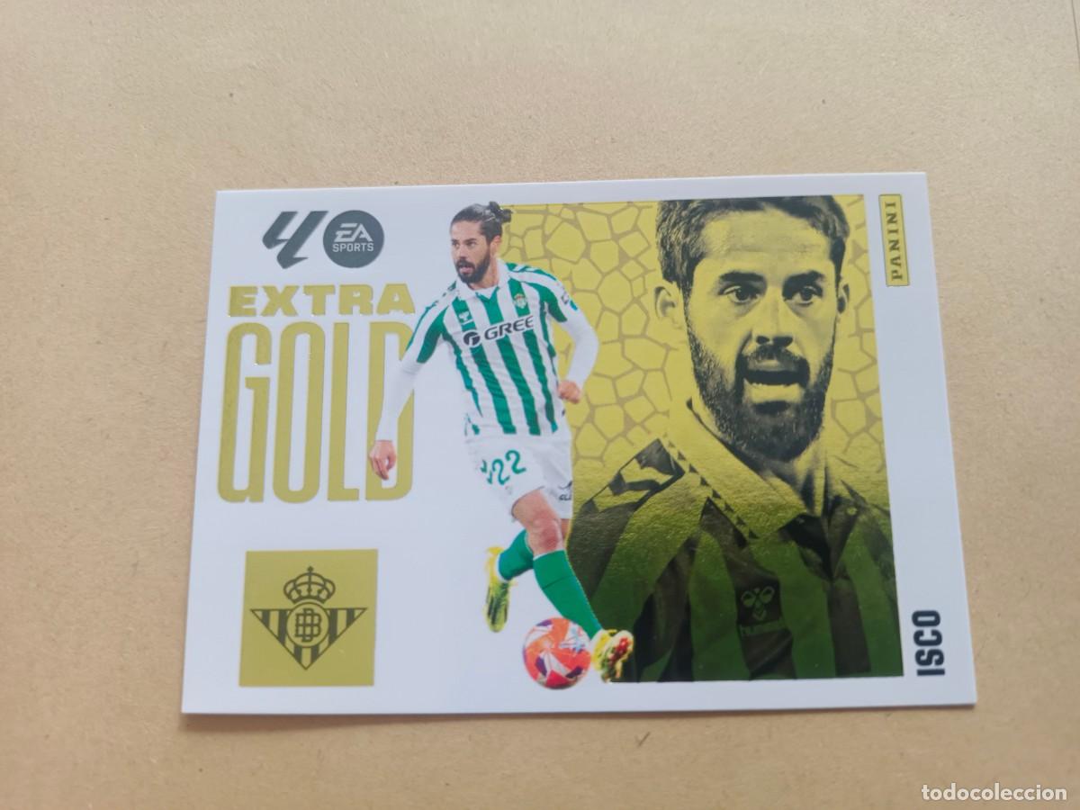 Cromos de Futebol: LALIGA ESTE 2025 2026 EA SPORTS 25 26 ALBUM PANINI EXTRA GOLD F&Uacute;TBOL REAL BETIS ISCO