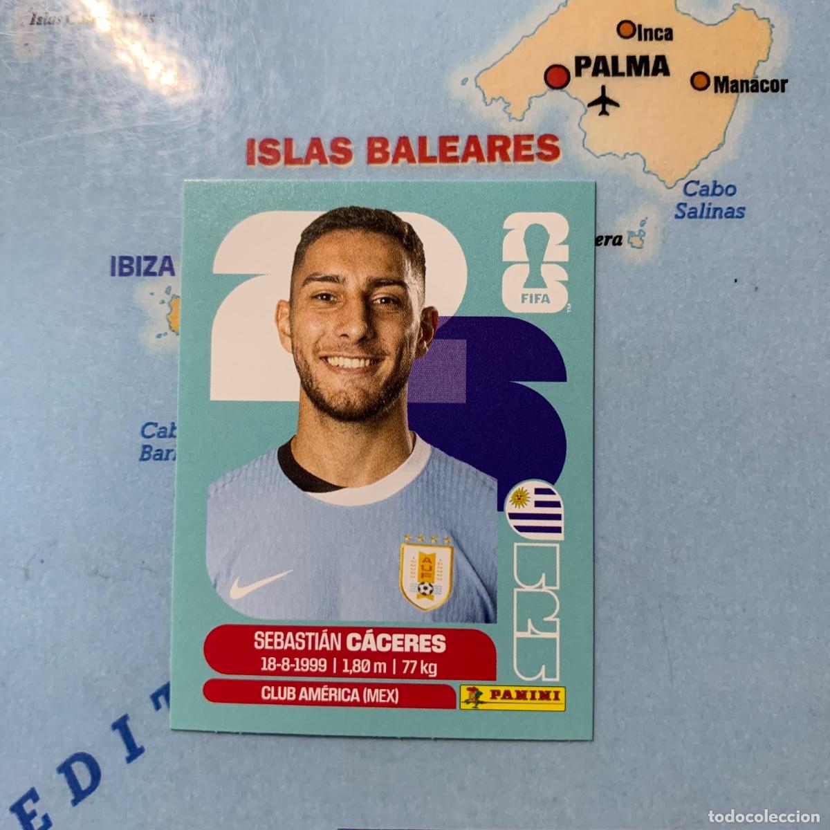 Cromos de Futebol: Uruguay n&uacute;mero 6 cromo panini Mundial Fifa World Cup 2026