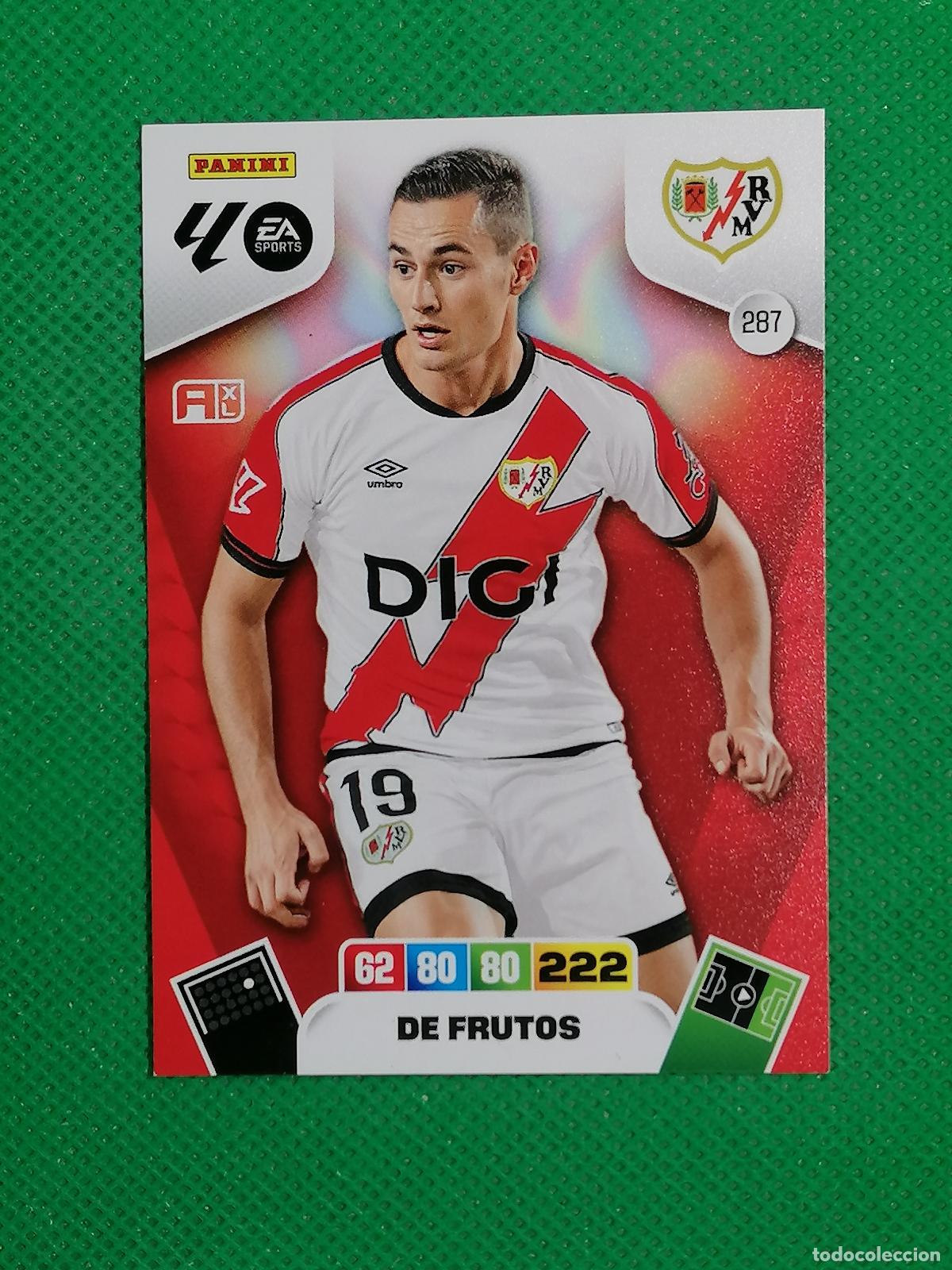 Cromos de F&uacute;tbol: 287 DE FRUTOS RAYO VALLECANO ⚽ LIGA ADRENALYN XL 2025 2026 25 26 ⚽