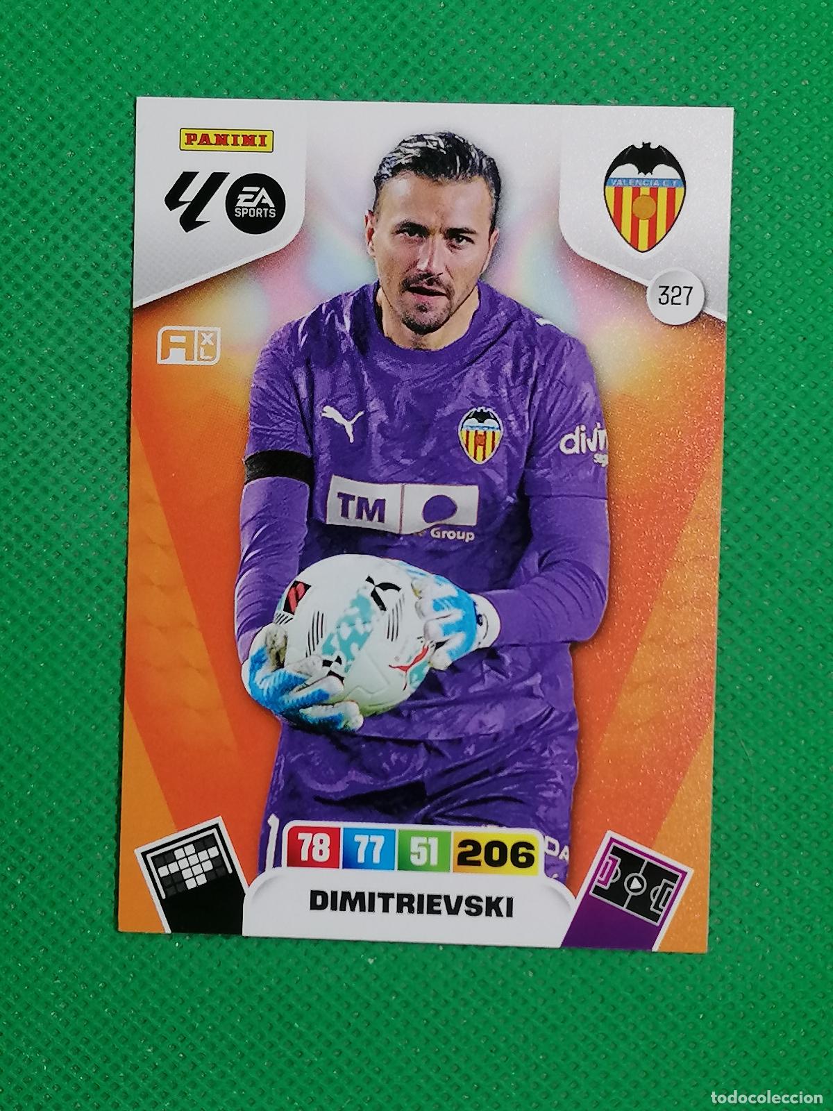 Cromos de F&uacute;tbol: 327 DIMITRIEVSKI VALENCIA ⚽ LIGA ADRENALYN XL 2025 2026 25 26 ⚽