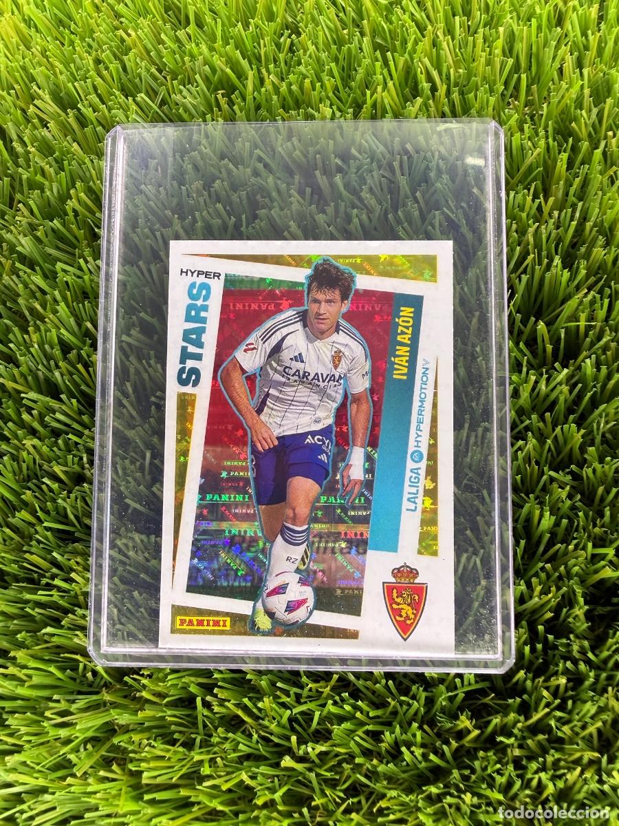 Cromos de F&uacute;tbol: N&ordm; 437 Iv&aacute;n Az&oacute;n Hyper Stars R Zaragoza Liga Hypermotion 24 25