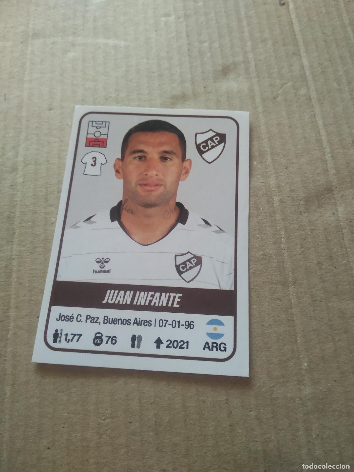 Cromos de F&uacute;tbol: 313 JUAN INFANTE PLATENSE CROMO FUTBOL ARGENTINO PANINI LIGA ARGENTINA 2023