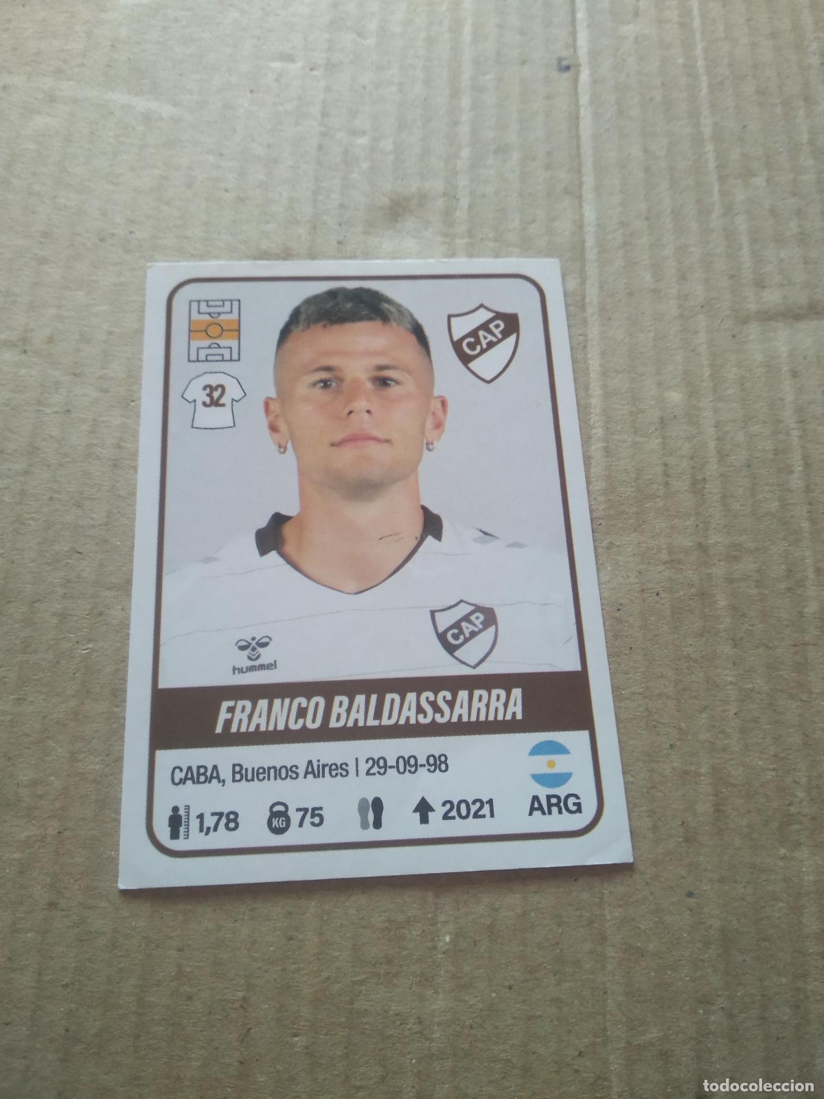 Cromos de F&uacute;tbol: 320 FRANCO BALDASSARRA PLATENSE CROMO FUTBOL ARGENTINO PANINI LIGA ARGENTINA 2023