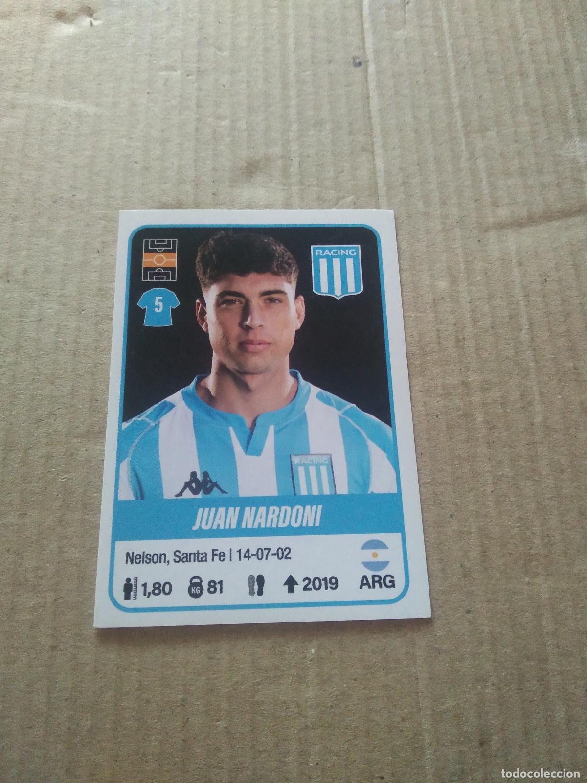 Cromos de F&uacute;tbol: 335 JUAN NARDONI RACING CROMO FUTBOL ARGENTINO PANINI LIGA ARGENTINA 2023