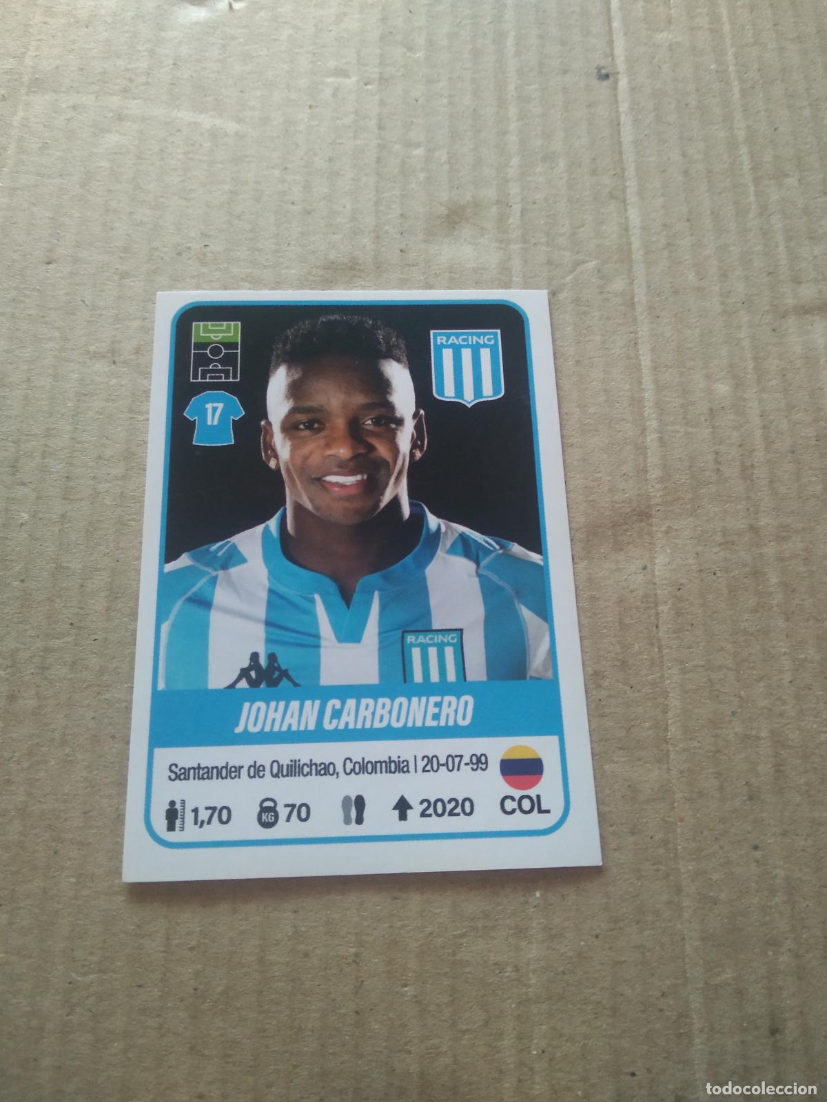 Cromos de F&uacute;tbol: 341 JOHAN CARBONERO RACING CROMO FUTBOL ARGENTINO PANINI LIGA ARGENTINA 2023