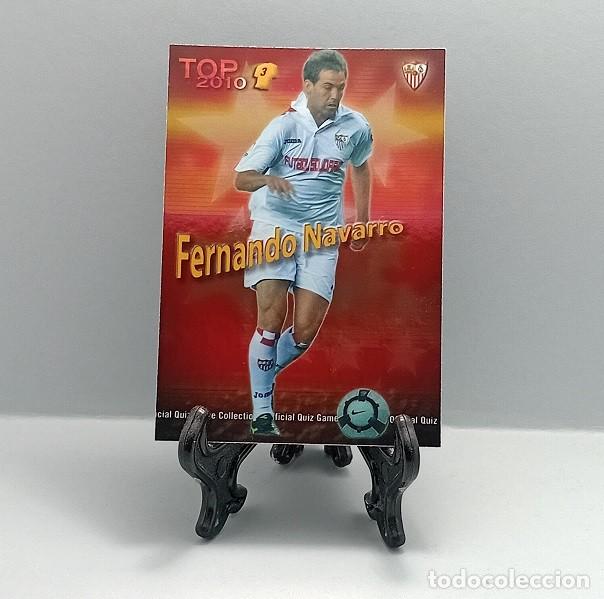 Cromos de F&uacute;tbol: 582 FERNANDO NAVARRO SEVILLA FC FICHA QUIZ GAME COLLECTION MUNDICROMO 2009 2010 TOP 2010 ROJO LISO