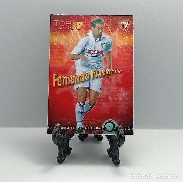 Cromos de F&uacute;tbol: 582 FERNANDO NAVARRO SEVILLA FC QUIZ GAME COLLECTION MUNDICROMO 2009 2010 TOP 2010 ROJO JASPEADO