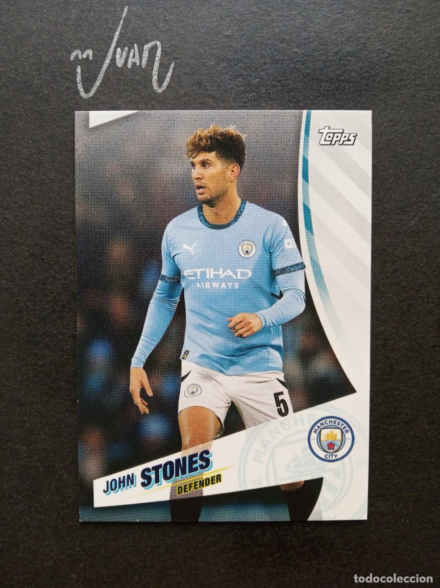 Cromos de F&uacute;tbol: N&ordm; 5 JOHN STONES MANCHESTER CITY INGLATERRA ⚽ TOPPS &reg; BLUE MOON 2024 2025 24 25 NUEVO