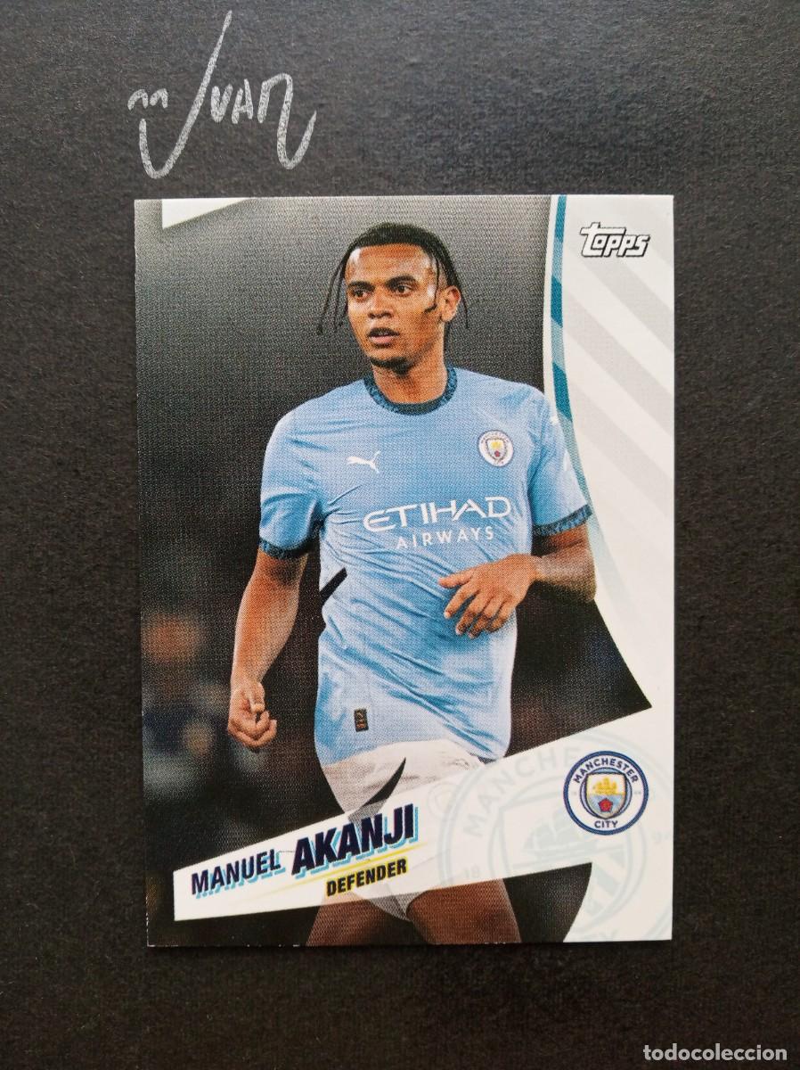Cromos de F&uacute;tbol: N&ordm; 6 MANUEL AKANJI MANCHESTER CITY SUIZA ⚽ TOPPS &reg; BLUE MOON 2024 2025 24 25 NUEVO