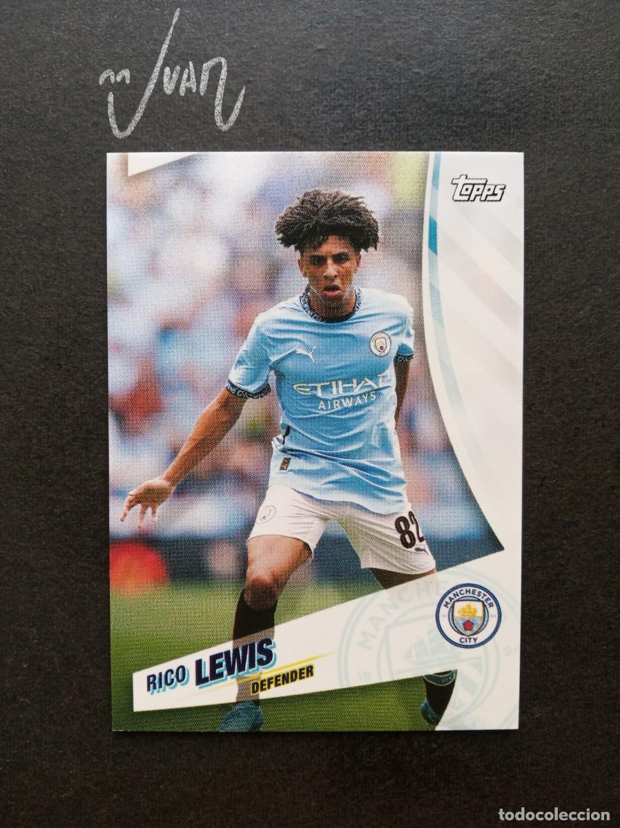 Cromos de F&uacute;tbol: N&ordm; 8 RICO LEWIS MANCHESTER CITY INGLATERRA ⚽ TOPPS &reg; BLUE MOON 2024 2025 24 25 NUEVO