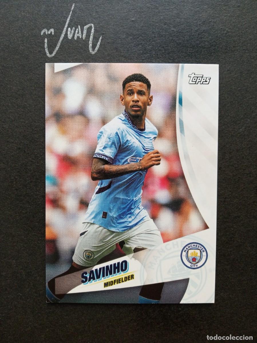 Cromos de F&uacute;tbol: N&ordm; 11 SAVINHO MANCHESTER CITY BRASIL ⚽ TOPPS &reg; BLUE MOON 2024 2025 24 25 NUEVO