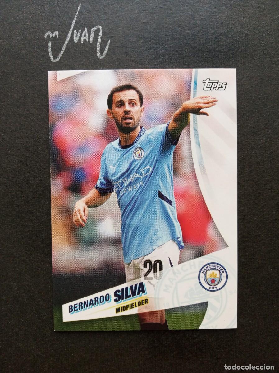 Cromos de F&uacute;tbol: N&ordm; 14 BERNARDO SILVA MANCHESTER CITY PORTUGAL ⚽ TOPPS &reg; BLUE MOON 2024 2025 24 25 NUEVO