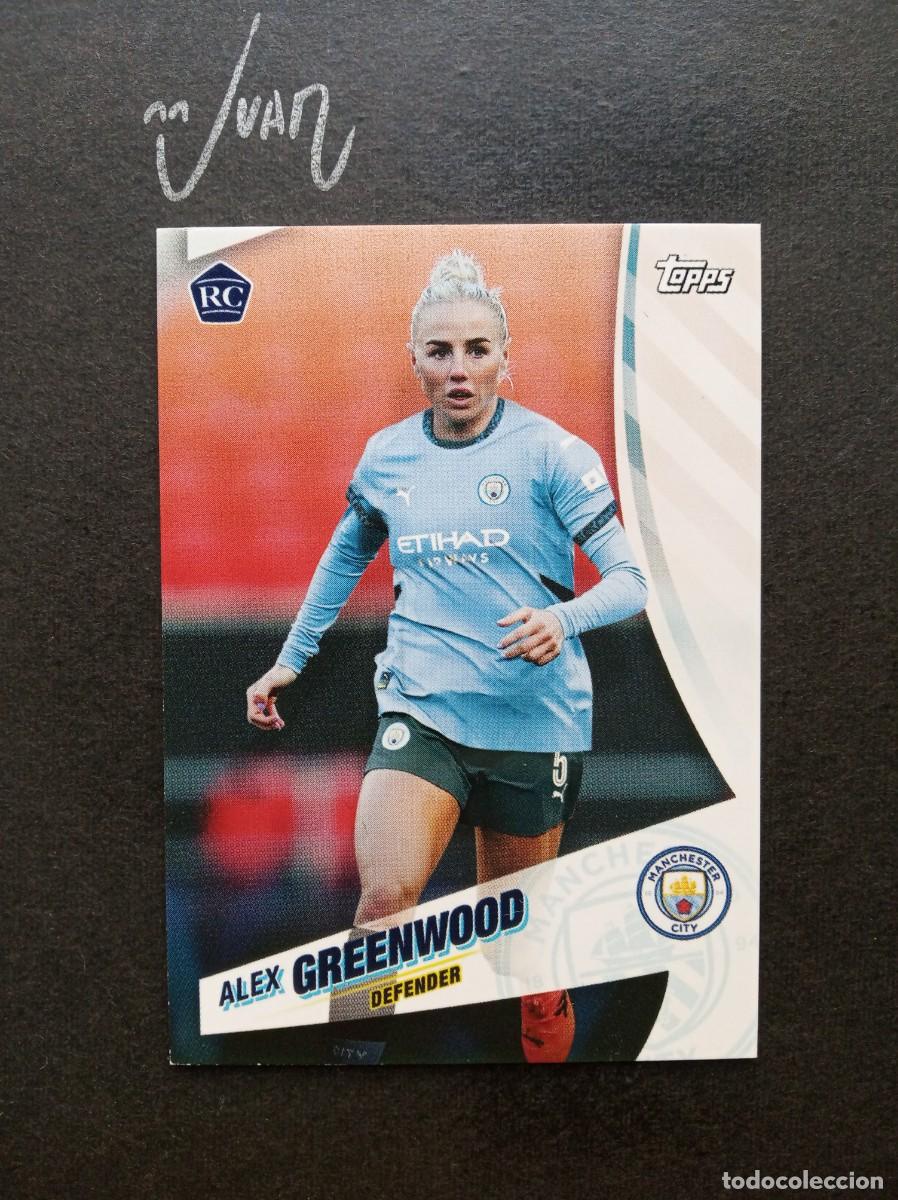 Cromos de F&uacute;tbol: N&ordm; 25 ROOKIE ALEX GREENWOOD MANCHESTER CITY WOMEN ⚽ TOPPS &reg; BLUE MOON 2024 2025 24 25 NUEVO
