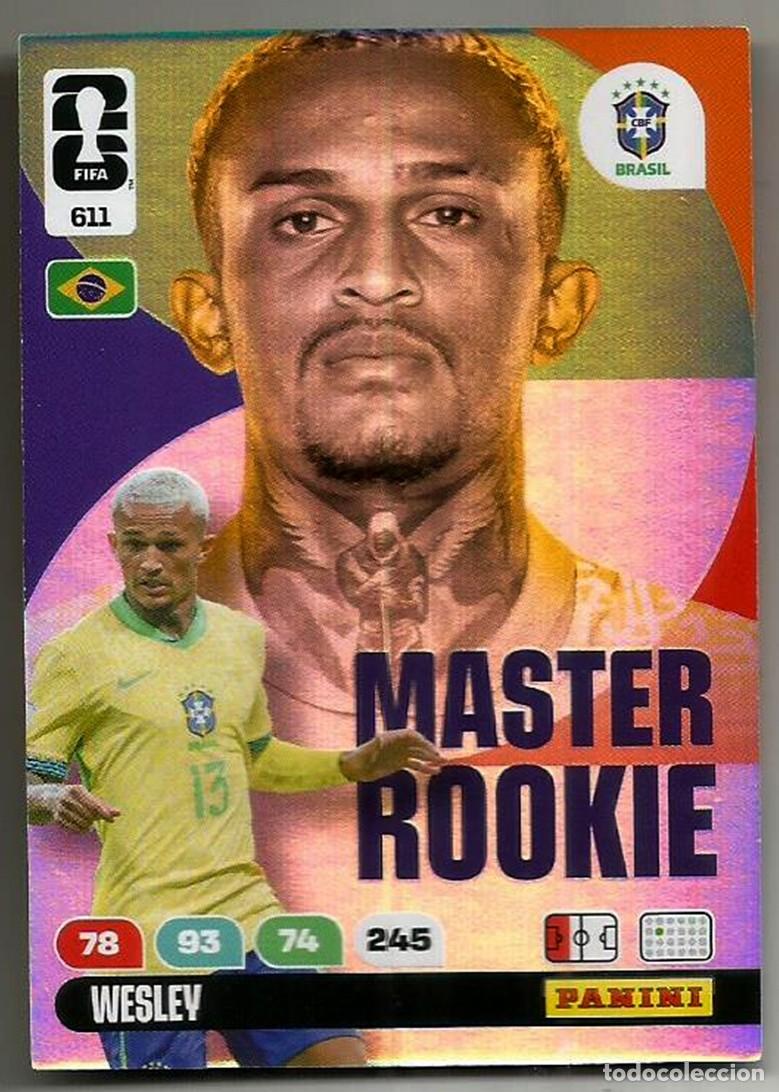 Cromos de F&uacute;tbol: WESLEY - BRASIL - MASTER ROOKIE - PANINI - FIFA WORLD CUP 26 - ADRENALYN