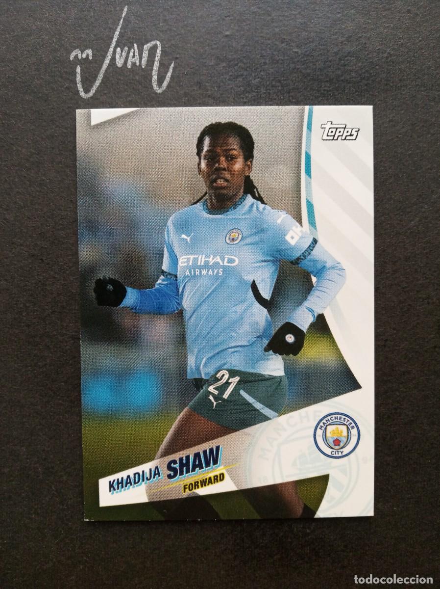 Cromos de F&uacute;tbol: N&ordm; 30 KHADIJA SHAW MANCHESTER CITY WOMEN ⚽ TOPPS &reg; BLUE MOON 2024 2025 24 25 NUEVO