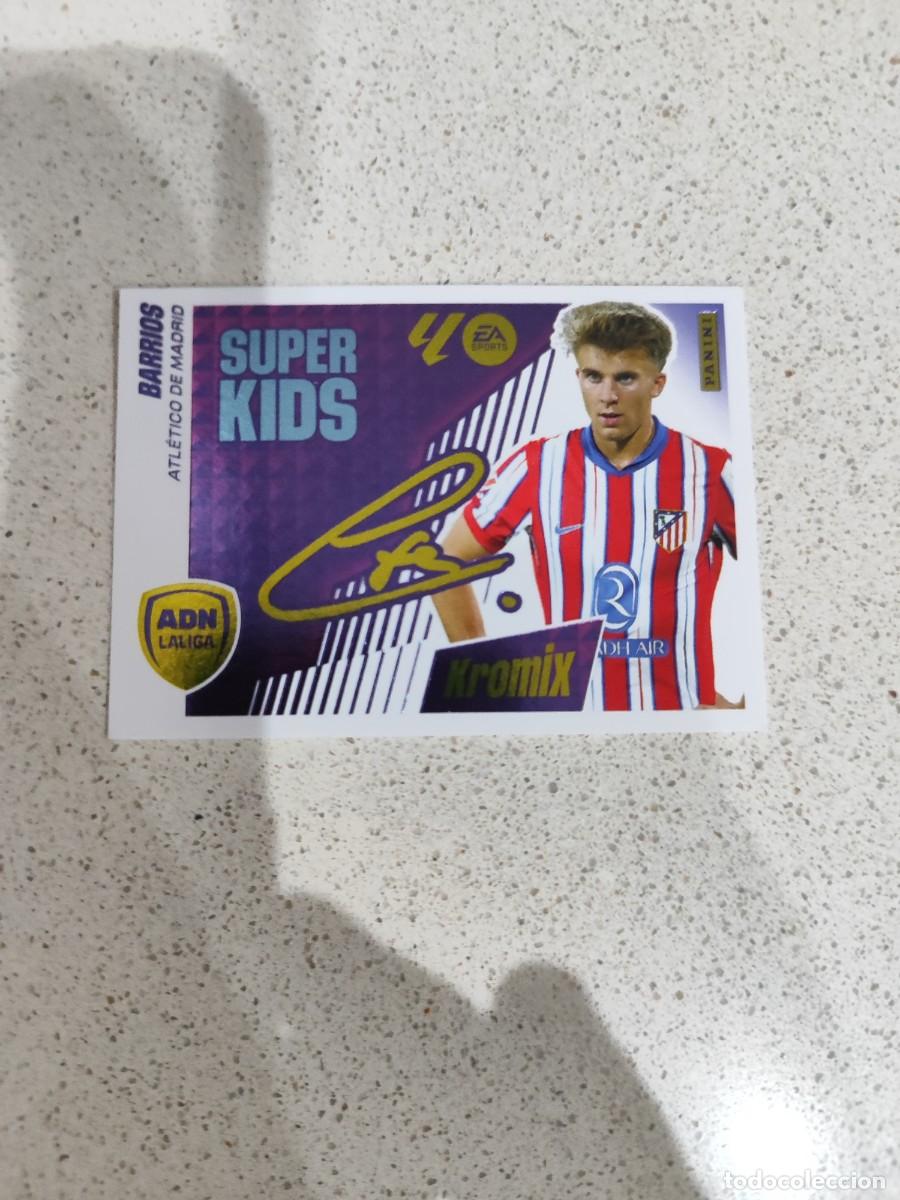 Cromos de F&uacute;tbol: CROMO N&Uacute;MERO K3 SUPER KIDS KROMIX BARRIOS ATL&Eacute;TICO DE MADRID. LIGA ESTE 25/26.
