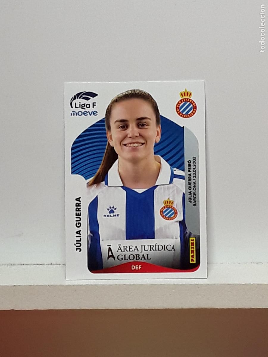 Cromos de F&uacute;tbol: LIGA FEMENINA 2025 2026 F 25 26 ALBUM PANINI LIGA N 191 ESPANYOL JULIA GUERRA