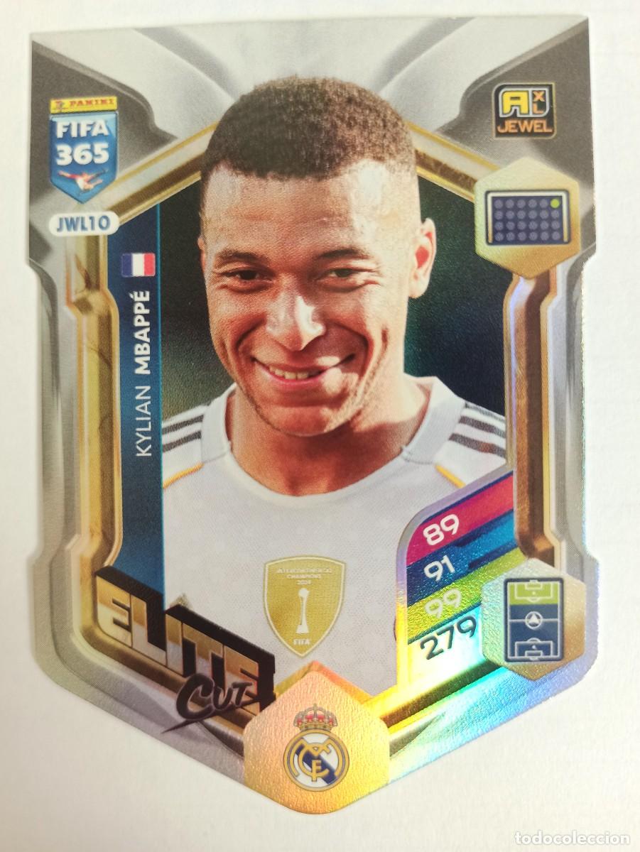Cromos de F&uacute;tbol: CARD JWL10 ELITE CUT KYLIAN MBAPP&Eacute; REAL MADRID FRANCE - ADRENALYN XL FIFA 365 2025 2026 25 26 PANINI