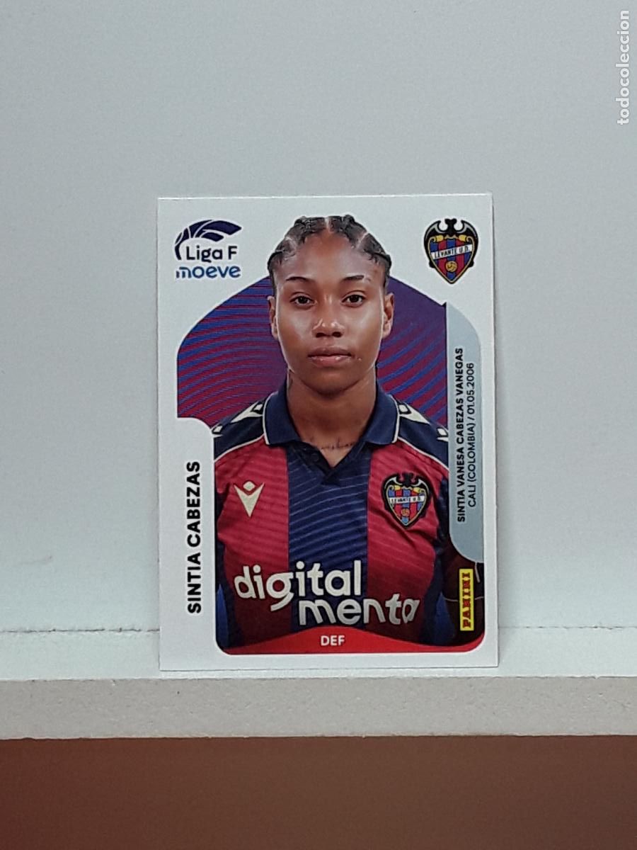 Cromos de F&uacute;tbol: LIGA FEMENINA 2025 2026 F 25 26 ALBUM PANINI LIGA N 227 LEVANTE SINTIA CABEZAS