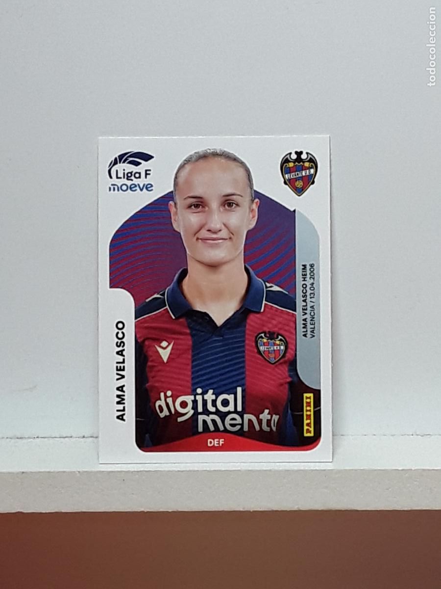 Cromos de F&uacute;tbol: LIGA FEMENINA 2025 2026 F 25 26 ALBUM PANINI LIGA N 229 LEVANTE ALMA VELASCO