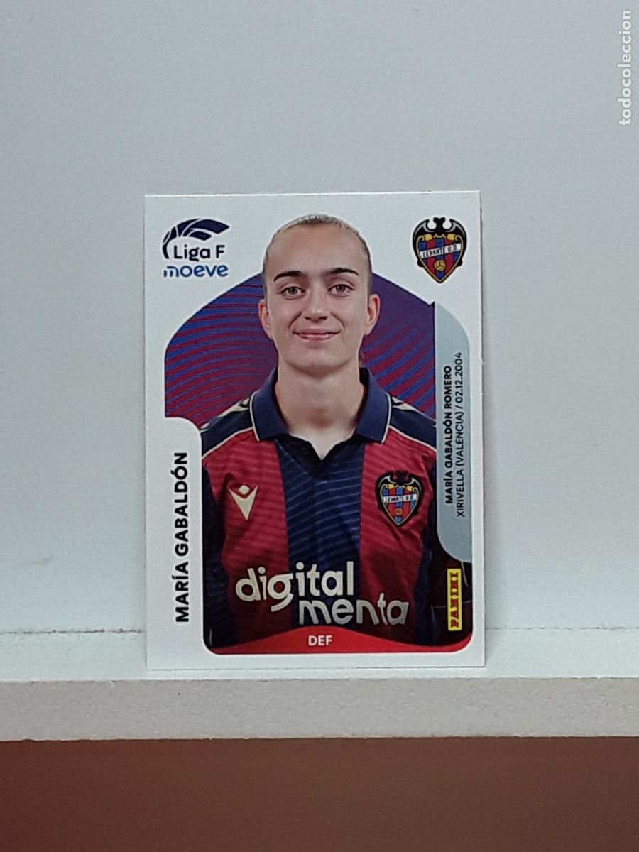 Cromos de F&uacute;tbol: LIGA FEMENINA 2025 2026 F 25 26 ALBUM PANINI LIGA N 231 LEVANTE MARIA GABALDON