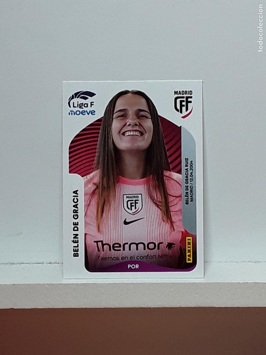 Cromos de F&uacute;tbol: LIGA FEMENINA 2025 2026 F 25 26 ALBUM PANINI LIGA N 245 MADRID BELEN DE GRACIA