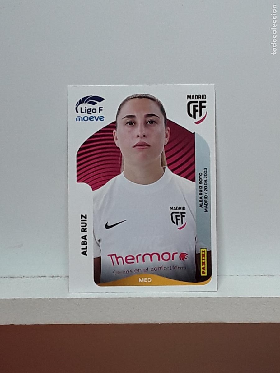 Cromos de F&uacute;tbol: LIGA FEMENINA 2025 2026 F 25 26 ALBUM PANINI LIGA N 254 MADRID ALBA RUIZ