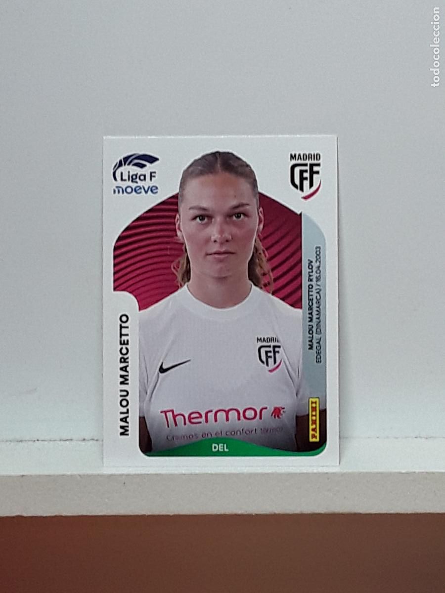 Cromos de F&uacute;tbol: LIGA FEMENINA 2025 2026 F 25 26 ALBUM PANINI LIGA N 256 MADRID MALOU MARCETTO