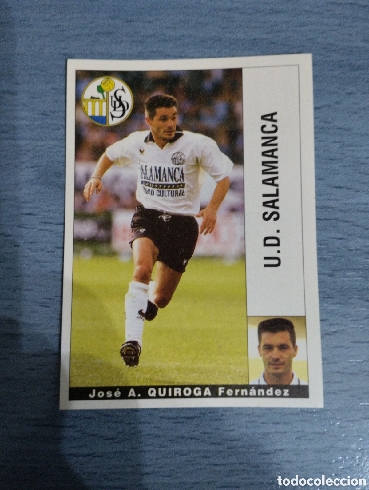 Cromos de F&uacute;tbol: Cromo Panini liga 95 96 Quiroga salamanca sin pegar