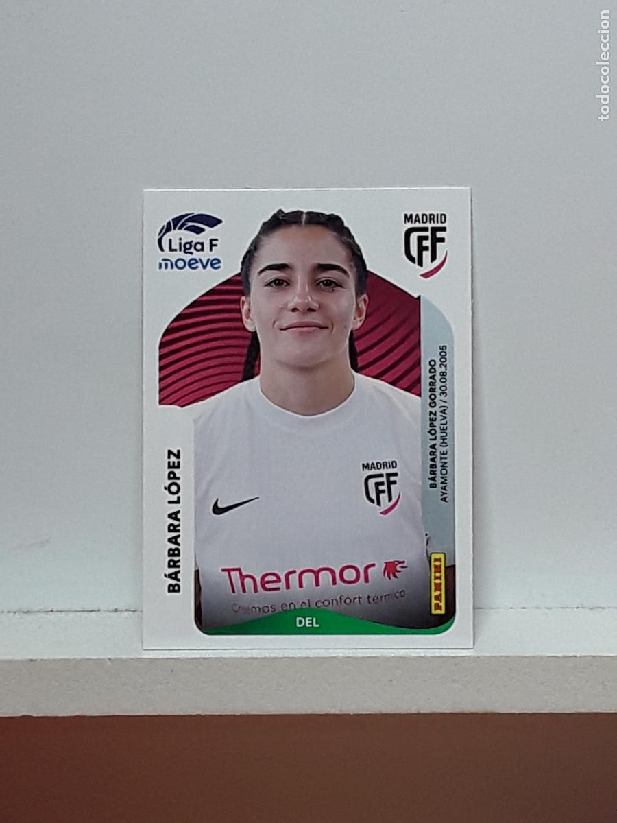 Cromos de F&uacute;tbol: LIGA FEMENINA 2025 2026 F 25 26 ALBUM PANINI LIGA N 259 MADRID BARBARA LOPEZ