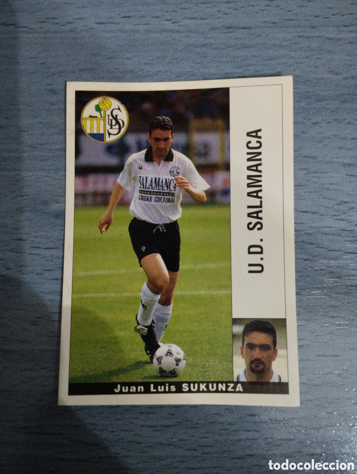Cromos de F&uacute;tbol: Cromo Panini liga 95 96 sukunza salamanca sin pegar