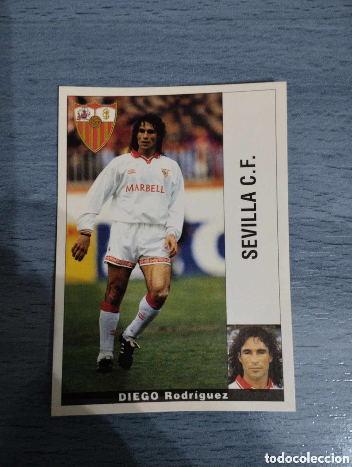Cromos de F&uacute;tbol: Cromo Panini liga 95 96 diego Sevilla sin pegar